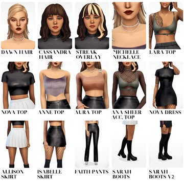 nightcall collection (early access) | aretha on Patreon The Sims 4 Pack, Lotes The Sims 4, Sims Packs, Pelo Sims, The Sims 4 Packs, Sims 4 Mm Cc, Sims 4 Body Mods, Sims 4 Cc Folder, Sims 4 Teen