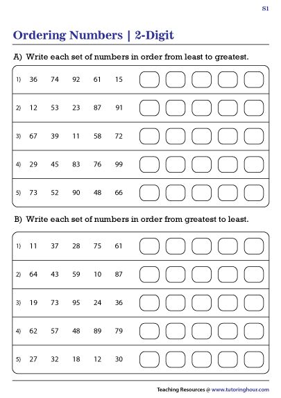 Increasing Order Worksheets, Arrange Numbers From Least To Greatest, Maths Vocabulary, Comparing And Ordering Numbers, Holiday Math Worksheets, Ascending Order, Math Practice Worksheets, First Grade Math Worksheets, Numbers Worksheets