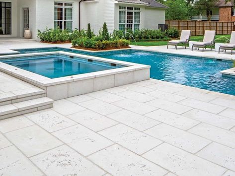 There’s no such thing as cheap pool tiles you say? Not true. It no longer has to cost you an arm, a leg, and a kidney to renovate and retile your swimming pool. for more information follow the link bellow Pool Patio Pavers, Landscaping Pavers, Peacock Pavers, Concrete Landscaping, Hardscape Patio, Pool Paving, Pool Pavers, Landscape Pavers, Cheap Pool