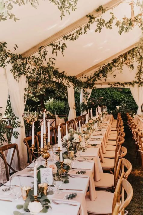 Backyard Garden Wedding, Outdoor Tent Wedding, Tent Wedding Reception, Wedding Backyard Reception, Backyard Reception, Long Tables, Garden Wedding Reception, Tent Reception, Wedding Tent