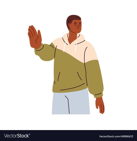 Rejection Illustration, Negative Attitude, Man Vector, Saying No, Transparent Png, High Res, Png Images, Adobe Illustrator, White Background