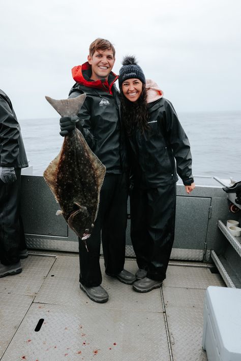 Fishing Couple Goals, Couple Fishing, Fishing Alaska, Fishing Couples, Halibut Fishing, Dream Relationship, Alaska Trip, Alaska Fishing, Future Vision