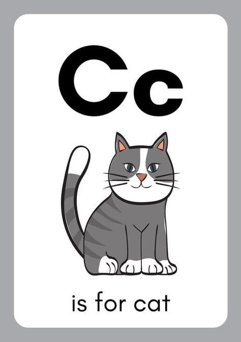 Letter C Printable Alphabet With Image in 2022 | Alphabet printables, Alphabet activities preschool, Abc flashcards Letter C Printable, C For Cat, Abc Flashcards Printable, Letter C Worksheets, Preschool Alphabet Printables, Kids Learning Alphabet, Abc Printable, Free Alphabet Printables, Alphabet Flash Cards Printable