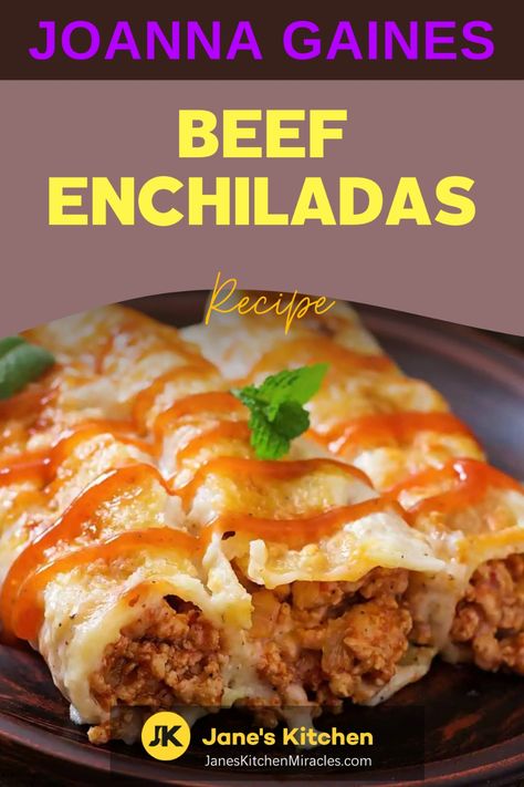 Enchiladas with avocado and green onions Joanna Gaines Beef Enchiladas, Joanna Gaines Enchiladas, Beef Enchiladas Recipe, Joanna Gaines Recipes, Soft Tortillas, Beef Enchilada Recipe, Sliced Avocado, Basic Food, Fresh Guacamole