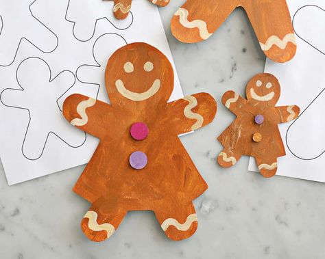 Gingerbread Man Template - Free Printable - Childhood Magic Gingerbread Man Template, Gingerbread Man Coloring Page, Christmas Bingo Printable, Crafts Template, Family Template, Gingerbread Man Crafts, Gingerbread Family, Snow Globe Crafts, Crayola Coloring Pages