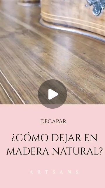 ARTSANS on Instagram: "¿Cómo dejar en madera natural tus muebles?  Vídeo tutorial con el material necesario y el paso a paso para decapar, retirar el barniz y tintes antiguos.  Recupera la madera y moderniza tus muebles con un acabado natural ✨  👉 Cera usada: cera incolora Clear wax Fusion Mineral de @_artsans  #decapado #tutorialderestauracion #tutorialdecapar #blogderestauracion #maderanatural #marqueteria #mueblemarqueteria #cajonera #comodarestaurada #comoda #tallerderestauracion" Wax, On Instagram, Instagram