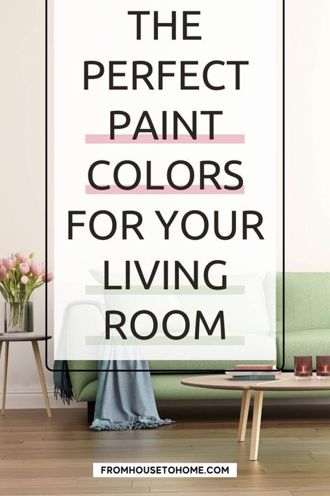 I have major living room paint color goals. But I'm tired of all the neutral paint colors so these not neutral living room paint color ideas came in so handy. I can't wait to update my living room decor! #fromhousetohome #paintcolors Bright Paint Colors For Living Room, Cozy Living Room Paint, Popular Living Room Paint Colors, Neutral Living Room Paint Color, Dining Room Paint Color Ideas, Dining Room Paint Color, Popular Neutral Paint Colors, Modern Living Room Colors, Beautiful Living Room Ideas