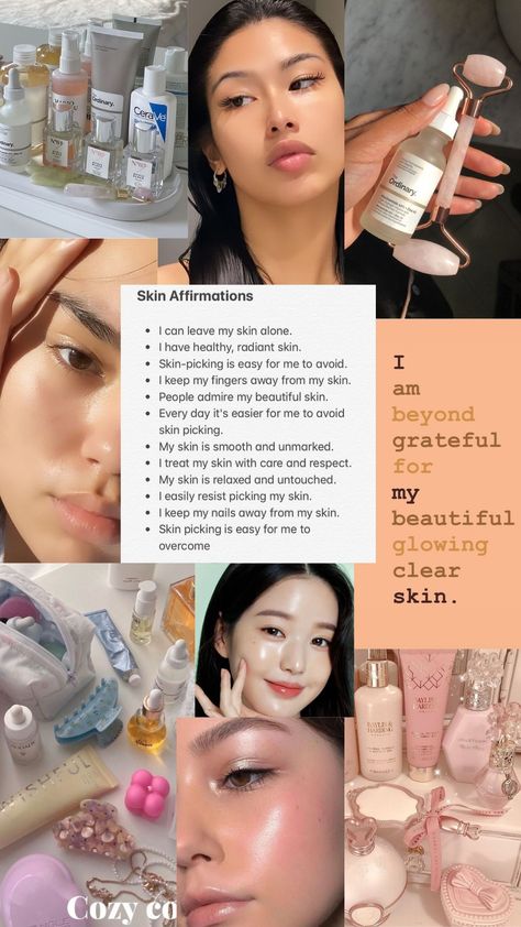 Pinterest board, vision board, clear skin vision board, clear skin Clear Skin Vision Board, Skin Vision Board, Aesthetics Collage, Glow Getter, Selfcare Skincare, Goddess Aesthetic, Asian Bridal Dresses, Good Skin Tips, Beauty Routine Tips