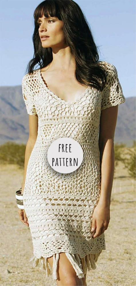 Crochet Summer Dress Free Pattern Dress Pattern Free, Skirt Pattern Free, Knit Summer Dress, Crochet Dress Pattern Free, Crochet Summer Dresses, Crochet Skirt Pattern, Summer Dress Patterns, Dress Patterns Free, Crochet Clothes For Women