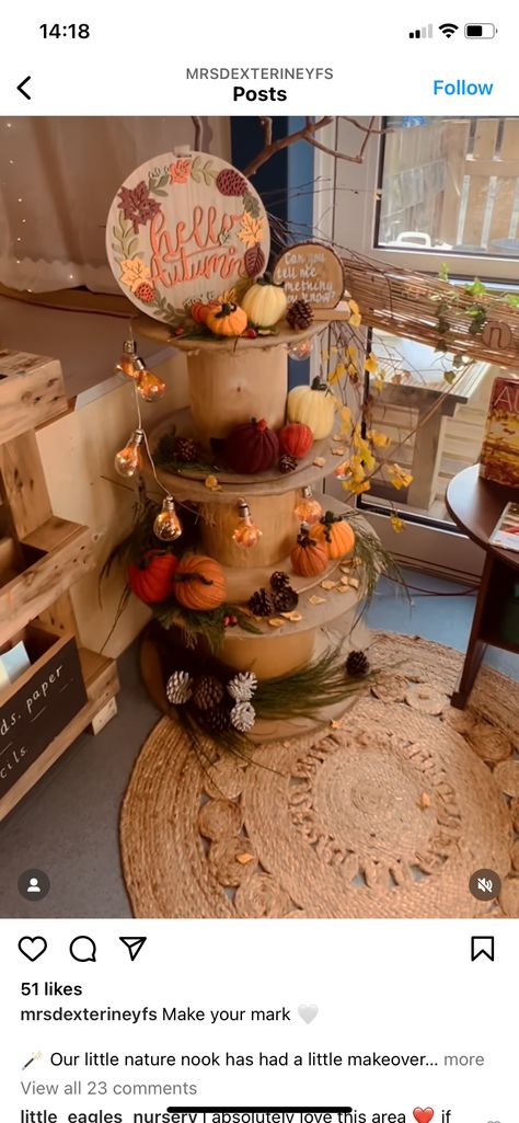 Autumn Home Corner Eyfs, Home Corner Eyfs, Curiosity Approach Eyfs, Autumn Preschool, Educational Leader, Dress Up Area, Reggio Emilia Classroom, Curiosity Approach, Home Corner