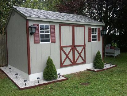 Shed Skirting Ideas, Shed Ramp, Big Sheds, Shed Landscaping, Shed Blueprints, Shed Makeover, Backyard Storage Sheds, Shed Building, Wood Shed Plans