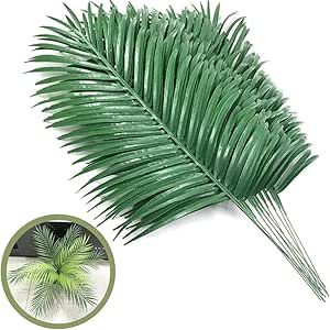 SzJias Artificial Palm Leaves Plants Faux Palm Fronds Tropical Large Palm Leaves Greenery Plant for Leaves Hawaiian Party Jungle Party Large Palm Leaves Decorations 12 Pcs Large Palm Leaves, Palm Leaf Plant, Artificial Palm Leaves, Palm Branch, Jungle Party, Hawaiian Party, Palm Fronds, Leaf Decor, Palm Leaves