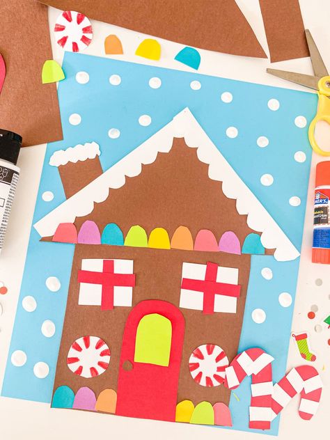 30 FESTIVE Christmas Crafts For Kids and Adults - ABCDee Learning Christmas Crafts For Preschoolers, Gingerbread Craft, Gingerbread Activities, Crafts For Preschoolers, Xmas Art, Fun Christmas Activities, Reindeer Craft, Gingerbread Crafts, Preschool Christmas Crafts