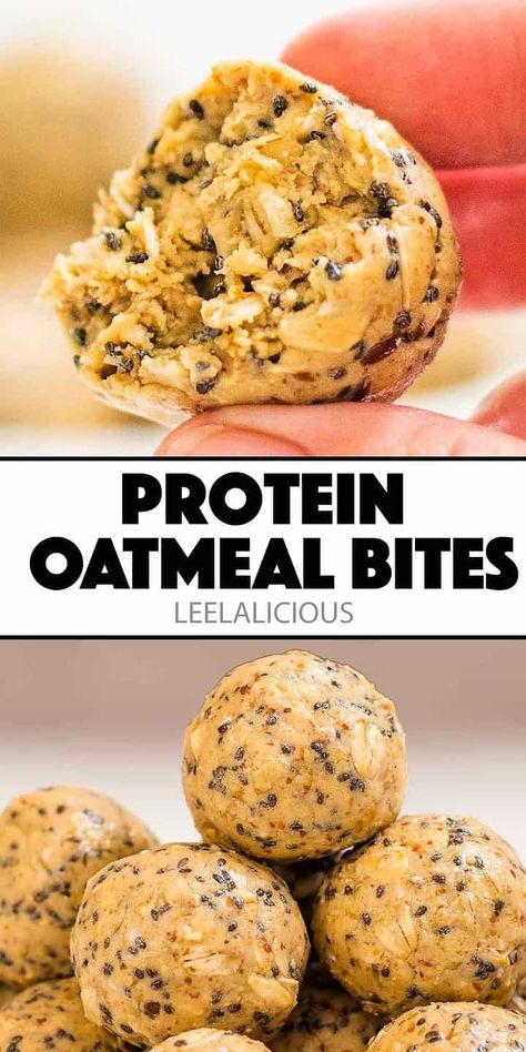 Peanut Butter Oatmeal Protein Balls, Oatmeal Protein Balls, Chia Seeds Protein, Oatmeal Balls, Protein Balls Healthy, Oatmeal Protein, Oatmeal Bites, Pumpkin Pie Spice Mix, Sweet Savory Recipes