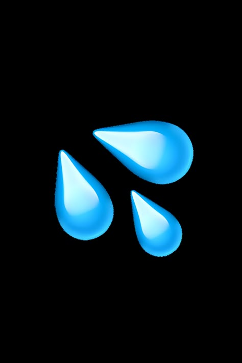 The 💦 Sweat Droplets emoji depicts two or more blue droplets of water, often used to represent sweat or water droplets. The droplets are usually shown as round, with a slightly curved bottom and a pointed top. The emoji may be used to indicate physical exertion, nervousness, or a feeling of being overwhelmed. Water Emoji, Ios Emoji Png, Wave Emoji, Emoji Background, Silly Emojis, Droplets Of Water, Faces Emoji, Apple Emojis, Emoji Icon