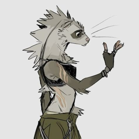 Arte Grunge, Creature Concept Art, Art Inspiration Drawing, Funky Art, Creature Art, Art Reference Poses, Fantasy Character Design, Ferret, Character Design Inspiration