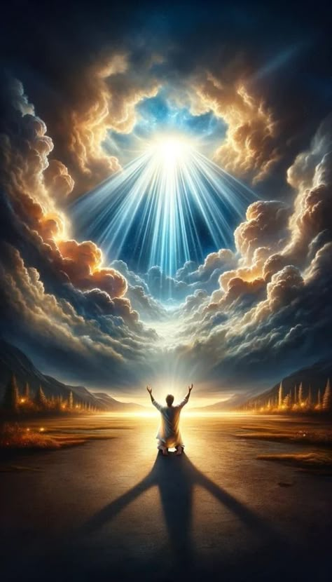 Beautiful Heaven Pictures, Christian Pictures Photography, Prayer Videos Christian, Biblical Backgrounds, Prayer Background, Jesus In Heaven, Heaven Video, Heaven Artwork, Heaven Background