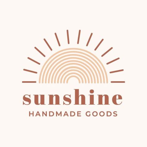 Linear Monocolor Sunshine Handmade Goods Logo Sunshine Logo Design, Sunshine Logo, Building A Personal Brand, Sun Logo, Website Logo, Art Collage Wall, Personal Brand, Handmade Business, Bat Mitzvah