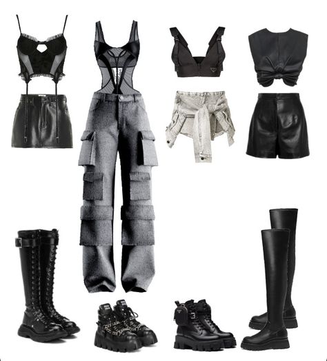 Aespa Concert Outfit Inspired, Best Kpop Stage Outfits, Stage Outfits 4 Members, Kpop Gg Outfits, K Pop Concert Outfit Ideas, Venom Outfit, Stage Clothes, Kpop Stage, Simple Casual Outfits