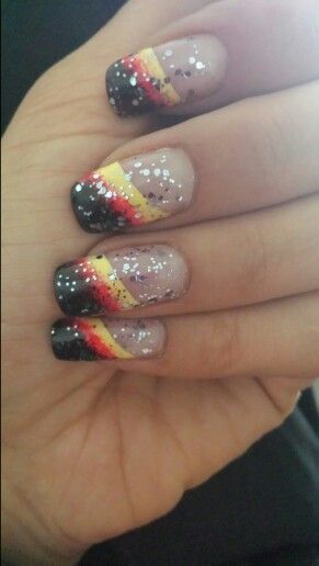 Germany french nails German Nails Designs, German Nails, Health Architecture, October Fest, Induction Ceremony, Fall Nail Art Designs, Amazing Nails, Global Health, Cute Nail Art Designs