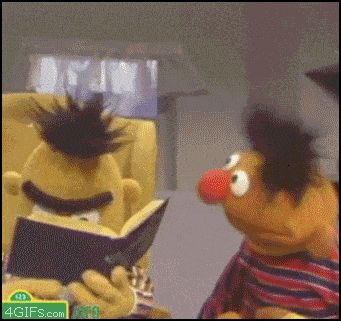 Looking back at your notes after finishing a test Epi Y Blas, Beto Y Enrique, Ernie Und Bert, Bert & Ernie, Sesame Street Characters, The Muppets, My Face When, Pbs Kids, Funny Quotes For Teens