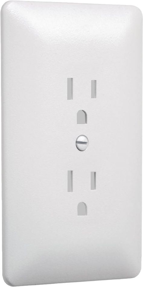 Amazon.com: Taymac 2000W Masque 2000 1-Gang Decorator Style Wallplate, Paintable Duplex Outlet Cover, White (1-Pack) Electrical Outlet Covers, Outlet Cover, Dream Bathrooms, Switch Plate Covers, Home Upgrades, Electrical Outlets, Switch Plate, Outlet Covers, Plate Frames