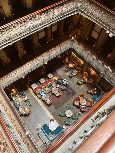 The Beekman Hotel in FiDi, NYC #nyc #nyctravel #hotel #architecture Hotel Edison Nyc, Fidi Nyc, Beekman Hotel Nyc, The Beekman Hotel, Beekman Hotel, Hotel Architecture, Nyc Trip, Hotel, House Styles