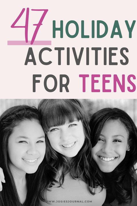 holidays Winter Activities For Teens, Holiday Activities For Teens, Fun Holiday Activities, Teen Gift Guide, Winter Break Activities, Mother Daughter Dates, Break Ideas, Fun Indoor Activities, Christmas Films