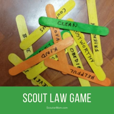 Scout Games Indoor, Scout Law Craft, Scout Law, Scout Law Games, Girl Scout Law Activities, Scout Oath And Law Games, Scout Law Keychain, Scout Oath And Law Printable, Tiger Cub Scouts Activities