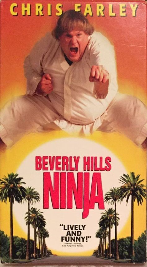 Beverly Hills Ninja VHS (7/1/97) Beverly Hills Ninja, Nicollette Sheridan, Ninja Movies, Chris Farley, Video Tapes, 90s Movies, Best Movies, The Great White, Movie Collection