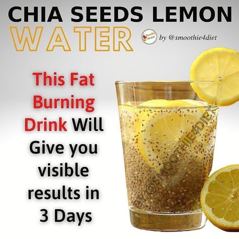 Lemon-Infused Chia Water: A Refreshing Superfood Drink Chia Water, Gluten Free Smoothie, Chia Seed Water, Superfood Drinks, Smoothie Diet Challenge, Fat Burning Tea, Oat Smoothie, Lemon Water Benefits, Dessert Smoothie