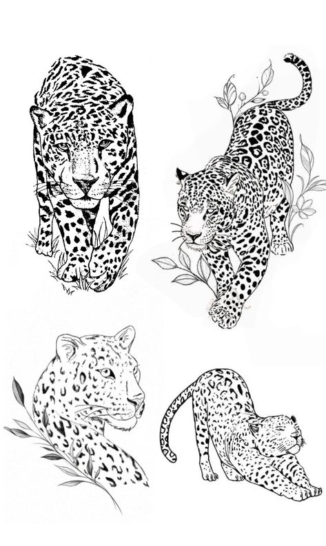 Leopard Calf Tattoo, Small Leopard Tattoo For Women, Leopard Tattoo For Women, Cool Women Tattoos, Leopard Tattoo Design For Women, Leapord Tattoo, Panther Tattoo Traditional, Leopard Tattoo Design, Big Tattoo Ideas