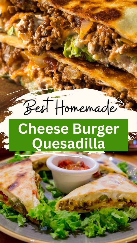 Best Quesadilla Burger Recipe Smashed Cheeseburger, Quesadilla Burger Recipe, Bacon Quesadilla, Cheeseburger Quesadillas, Cheeseburger Quesadilla, Quesadilla Burgers, Quesadilla Maker, Bacon Sauce, Plant Based Burgers