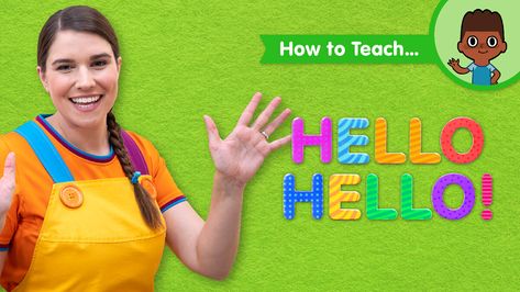 Hello Song For Kids, Hello Song, Simple Songs, Perfect Song, Super Simple Songs, Action Songs, English Activities For Kids, Preschool Music, Kindergarten Lesson Plans