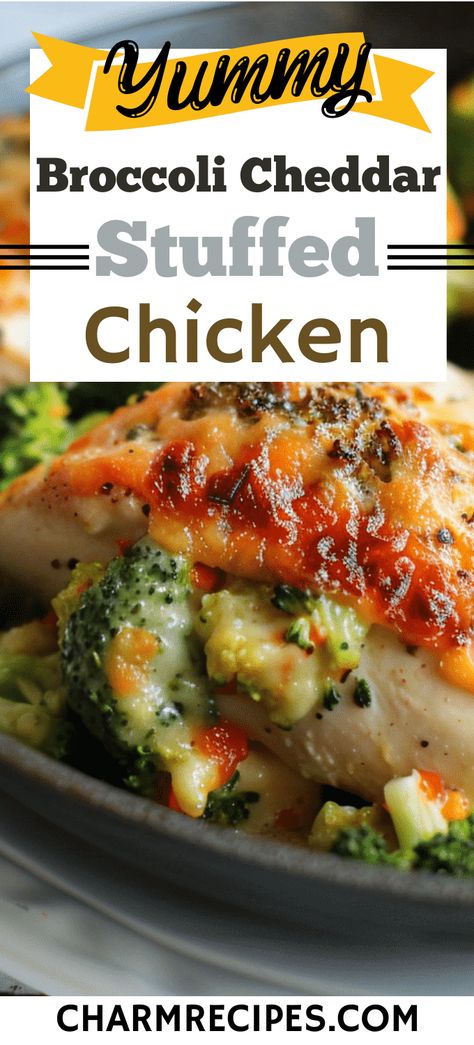 How to Make Broccoli Cheddar Stuffed Chicken Broccoli Cheddar Stuffed Chicken, Broccoli Stuffed Chicken, Broccoli Stuffed Chicken Breast, How To Make Broccoli, Stuffed Chicken Breast, Cream Cheese Chicken, Frozen Broccoli, Chicken Main Dishes, Broccoli Cheddar