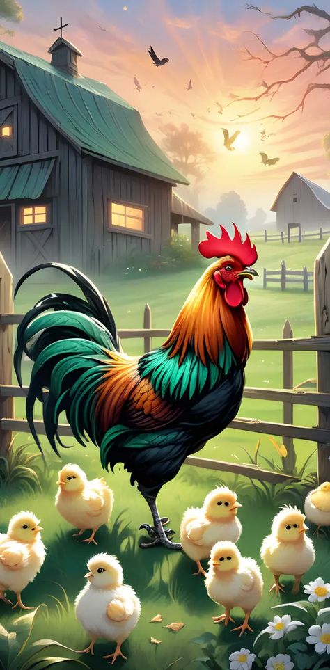 A New Beginning Wallpaper, New Beginning Wallpaper, Chicken Quilt, Chicken Art, Chickens And Roosters, A New Beginning, New Beginning, Animated Cartoons, New Beginnings