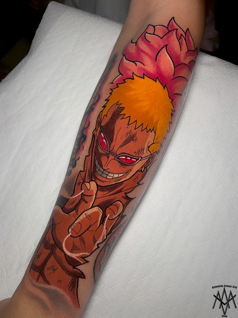 #antoniettaarnonearts #roma #rome #romatattoo #italia #tattooroma #italiatattoo #italy #trastevere #tattoo #tattoos #tatuaggio #tatuaggi #idea #tattooidea #inked #ink #coloredtattoo #anime #animetattoo #tattooanime #manga #onepiece #doflamingo #luffy #otaku #nerd #dressrosa Doflamingo Tattoo, Doflamingo Luffy, Doflamingo One Piece, One Piece Tattoo, One Piece Tattoos, Pieces Tattoo, One Piece Anime, I Tattoo, Rome