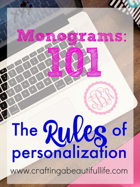 Monograms 101: The Rules of Personalization | Crafty Life Mom Embroider Initials, Etiquette And Manners, Embroidered Initials, A Beautiful Life, A Monogram, Single Letter, Home Decor Projects, Shirt Maker, Monogram Fonts