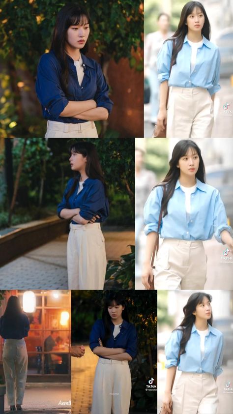 Smart Casual Work Outfit Korean, Interest Of Love Kdrama Outfit, Kdrama Inspired Outfits Casual, Office Outfits Korean Style, Kdrama Outfits Casual, Korean Drama Office Outfit, Kdrama Office Fashion, Korean Fashion Business Casual, Kdrama Outfits Women Casual Summer