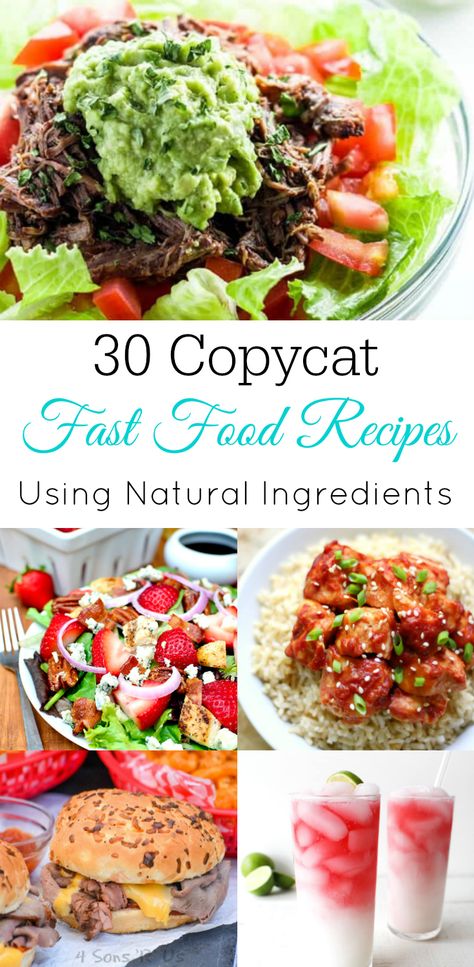 Fast Food Copycat Recipes, Copycat Fast Food, Food Copycat Recipes, Fast Food Copycat, Easy Fast Healthy Dinner Recipes, Fast Food At Home, Fast Food Recipes, Weekly List, Simple Dinners