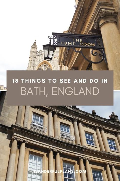 18 Things to See and Do in Bath, England - Wanderful Plans Bath Buns, Sydney Gardens, Visit Bath, Crescent Hotel, Alexandra Park, First Bus, Cruiser Boat, Day Trips From London, Bath England