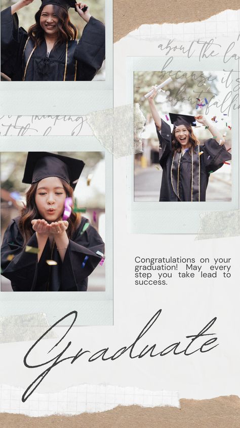 graduation, free Canva, Instagram post template, editable in Canva, Canva template, customizable design, graduation announcement, graduation celebration, elegant design, modern template, Canva design, Instagram marketing, graduation story, Canva editable, free version, minimalist design, stylish greeting, Canva marketing, Instagram content, Canva graduation, graduation collage, graduation template, celebration post, Instagram graduation, student graduation, academic achievement, graduation day Graduation Post Instagram Story, Graduation Posts Instagram, Instagram Story Ideas Graduation, Graduation Ig Story, Graduation Instagram Story, Graduation Story, Canva Marketing, White Scrapbook, Graduation Templates