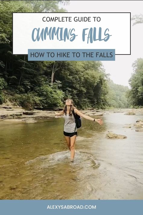 This guide features everything you need to know to complete the Cummins Falls hike, including how to score your gorge permit, how to get down to the falls, important river safety info, and more! Cummings Falls Tennessee, Cummings Falls, Cummins Falls, Cummins Falls State Park, Hiking Guide, Usa States, Fall Hiking, Cummins, Vacation Destinations