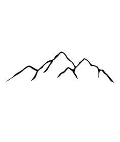 simple mountain line drawing Dreamer Tattoos, Moutain Tattoos, Tattoo Mountain, Mountain Range Tattoo, Dragon Tattoo For Women, Forearm Sleeve, Men Tattoos, Shape Tattoo, Muster Tattoos