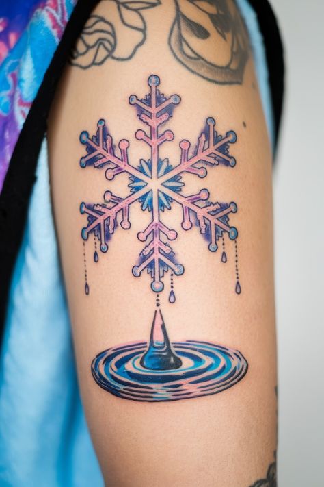 34 Breathtaking Snowflake Tattoo Designs That Capture the Beauty of Winter Magic Snow Flake Tattoo Woman, Snow Tattoo Snowflakes, Snowflake Tattoo Design, Snow Tattoo Ideas, Perfect Snowflake, Snowflake Tattoos, Snowflake Tattoo, Snow Tattoo, Snow Flake Tattoo