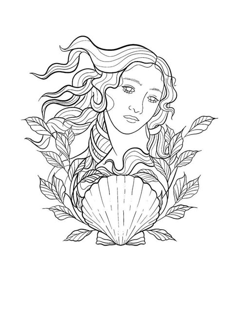 Famous Art Coloring, Aphrodite Tattoo, Venus Tattoo, Witch Tattoo, Goddess Tattoo, Greek Art, Famous Art, Mini Tattoos, Fine Line