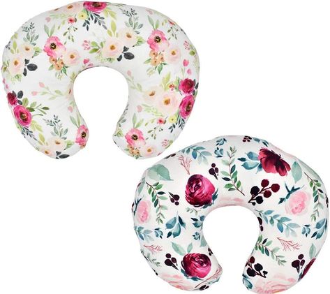 2 cute pillow covers for baby girls! Baby Support Pillow, Boppy Nursing Pillow, Nursing Pillow Covers, Boppy Cover, Baby Receiving Blankets, Breastfeeding Pillow, Pillow Slip Covers, Boppy Pillow, Feeding Pillow