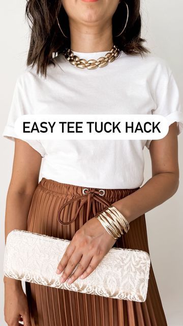 Puneet Brar & Suneet | Canadian 🇨🇦 | Twins on Instagram: "Easy Hack to Tuck Your Tee- 

If tucking in is a problem for you….try this easy hack

#thestylisttwins #yycstylist #ootd #fashiontoday #outfitoftheday #canadianmoms #yycinfluencer #casualwear #canadianstylist #canadianinfluencer #hacktotuck #summer2024 #casualwear2024 #color2024 #easyhack" How To Tuck In A Tshirt, Fashion Today, Simple Tricks, Fashion Ideas, Outfit Of The Day, Influencer, Twins, Midi Skirt, Casual Wear