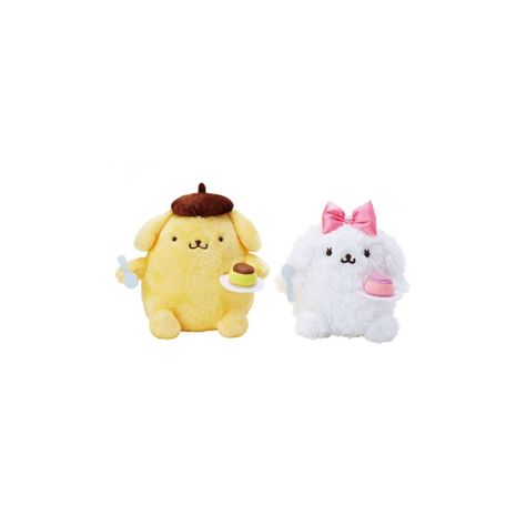 Pompom And Macaroon, Pom Pom Purin And Macaroon, Pompompurin And Macaroon Matching Pfp, Pompompurin Dessert, Pompompurin Bouquet, Pompompurin Macaroon, Macaroon Sanrio, Matching Plushies, Pompom Purin