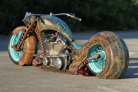 A truly unique full air ride rat built by After Hours Bikes. Bagger Motorcycle, Custom Street Bikes, Vespa Scooter, West Coast Choppers, Rat Bike, Lead Sled, Custom Choppers, Harley Bikes, Hot Bikes